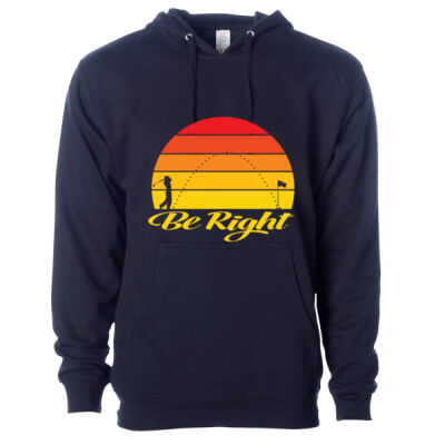 Be Right, Sunset golf hoodie - Midweight Hooded Sweatshirt Thumbnail